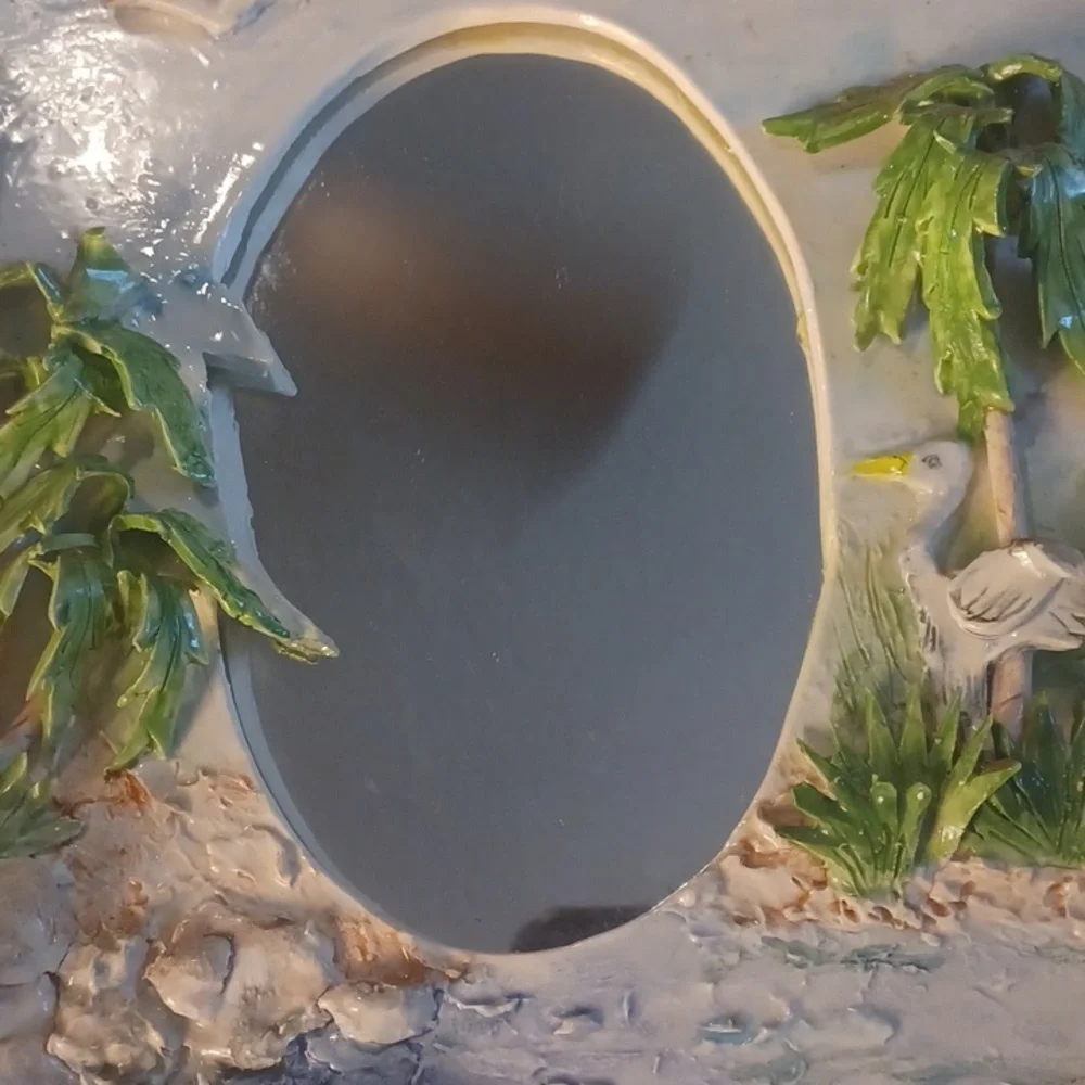 Y2K 2000s Coastal Wall Mirror – Handcrafted Nautical Lighthouse